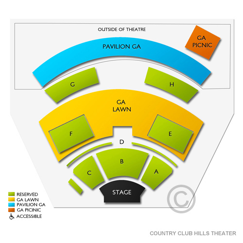 Country Club Hills Theater Seating Chart | Vivid Seats