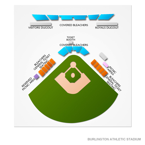 Burlington Athletic Stadium Venue Map