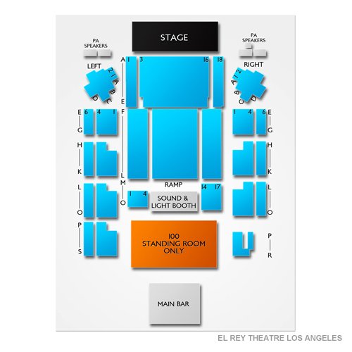 Roxy theatre los deals angeles seating chart