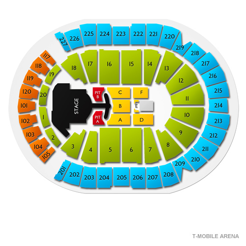 T Mobile Arena Tickets 12 Events On Sale Now Ticketcity