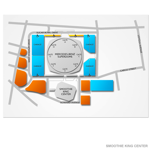 static map of venue