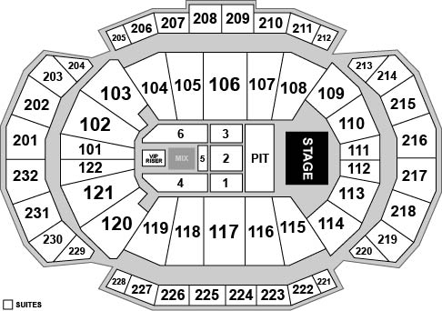 T-Mobile Center Venue Map