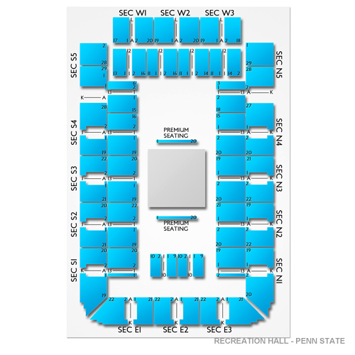 Rec Hall Wrestling Seating Chart