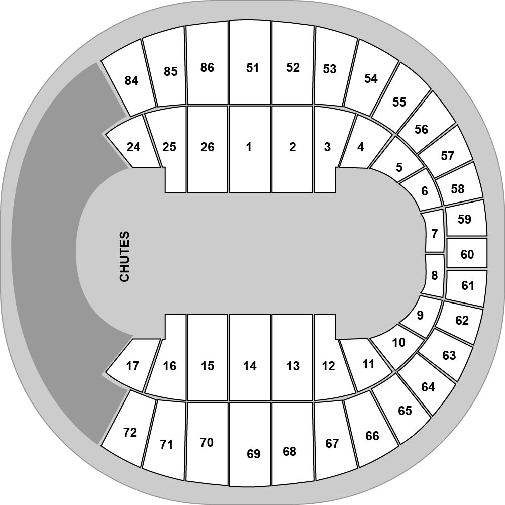 Veterans Memorial Coliseum - Portland Venue Map