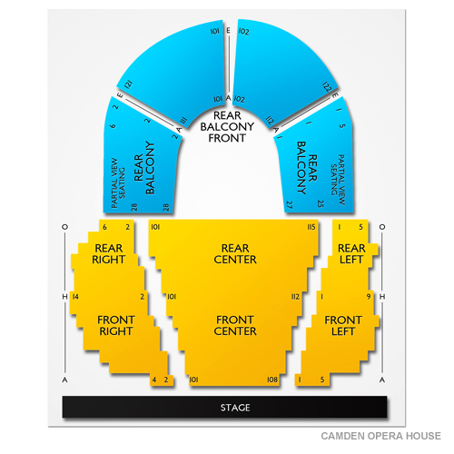 Camden Opera House Venue Map