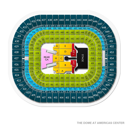 The Dome at America's Center Tickets 5 Events On Sale Now TicketCity