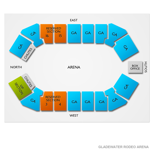 Gladewater Rodeo Arena Venue Map