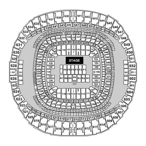 Caesars Superdome Venue Map