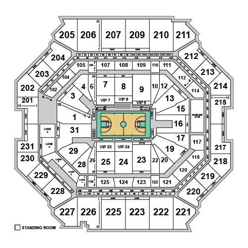 Barclays Center Venue Map