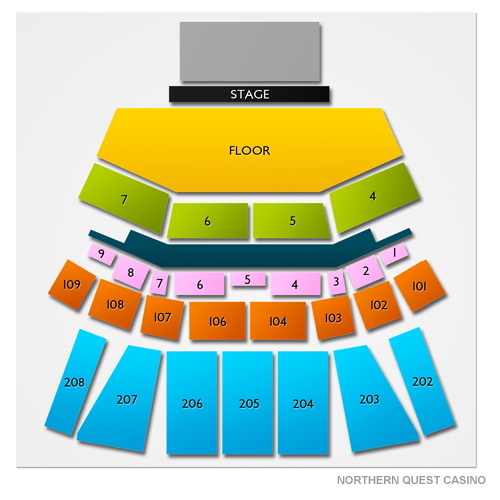 Northern Quest Casino - BECU Live Venue Map