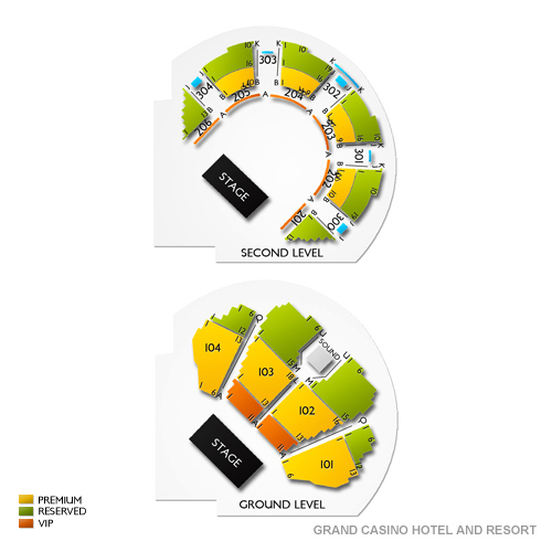 river city casino event center seating amount