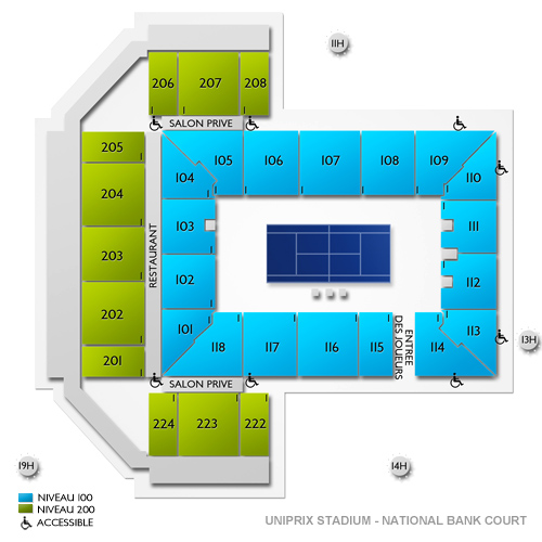 IGA Stadium - Rogers Court Venue Map