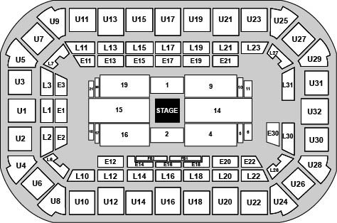 Dow Event Center Venue Map