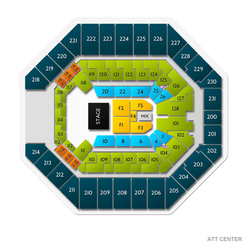Frost Bank Center Venue Map