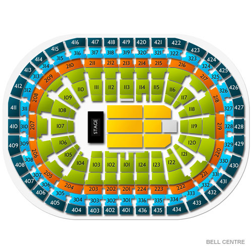 Bell Centre Venue Map