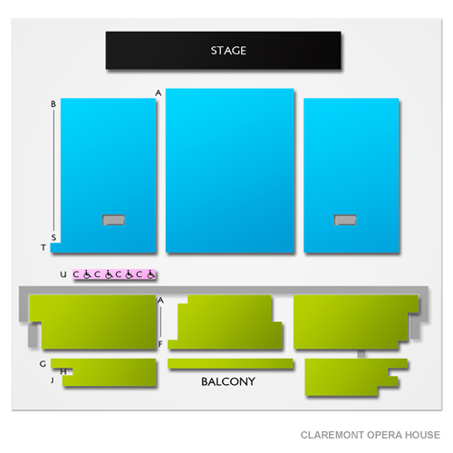 Claremont Opera House Venue Map