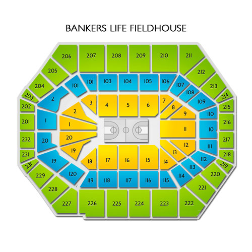 Bankers Life Fieldhouse Indianapolis In Seating Chart