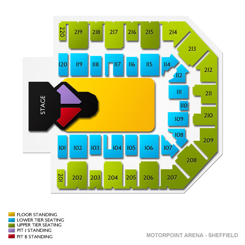 Motorpoint Arena - Sheffield Seating Chart | Vivid Seats