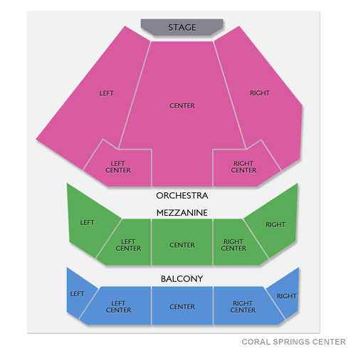 Coral Springs Center Venue Map