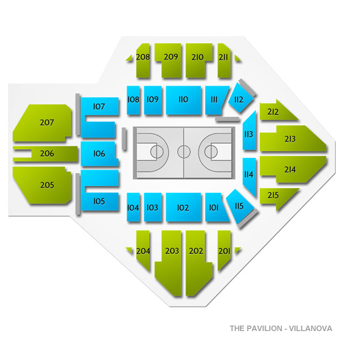 Villanova Pavilion Seating Chart