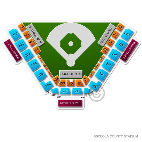 Osceola County Stadium Seating Chart