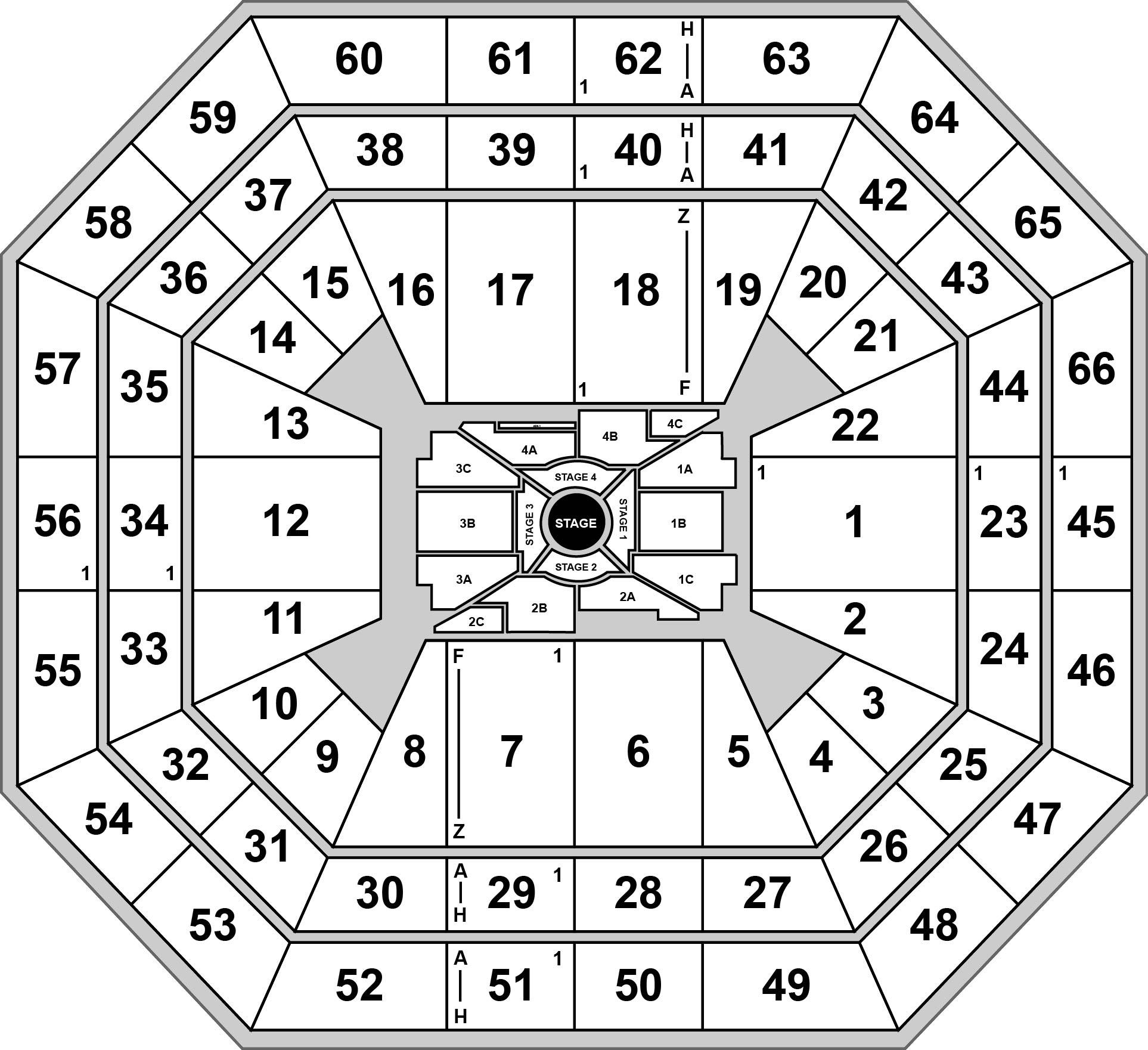 ExtraMile Arena Venue Map