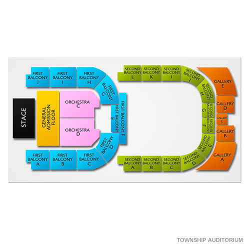 Township Auditorium Venue Map