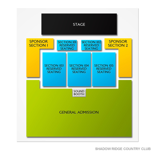 Venue seating map