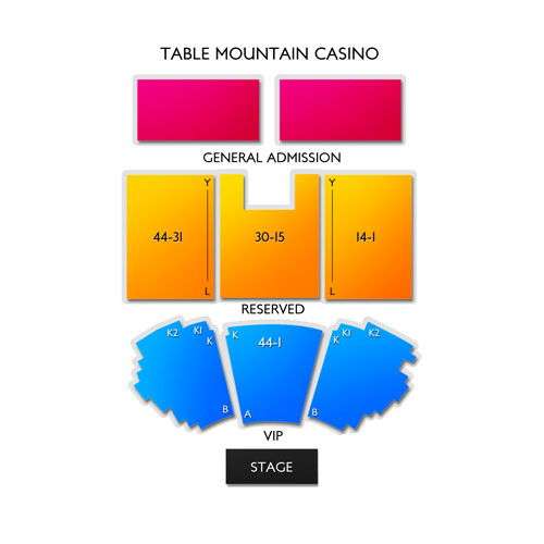 Table Mountain Concert Seating Chart
