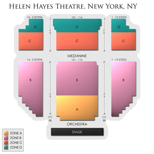 Hayes Theater Venue Map