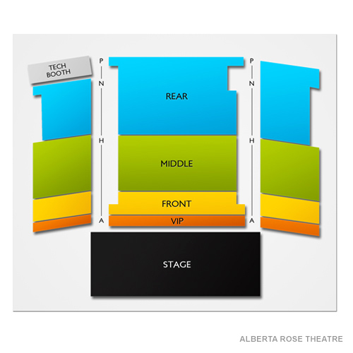 Alberta Rose Theatre Venue Map
