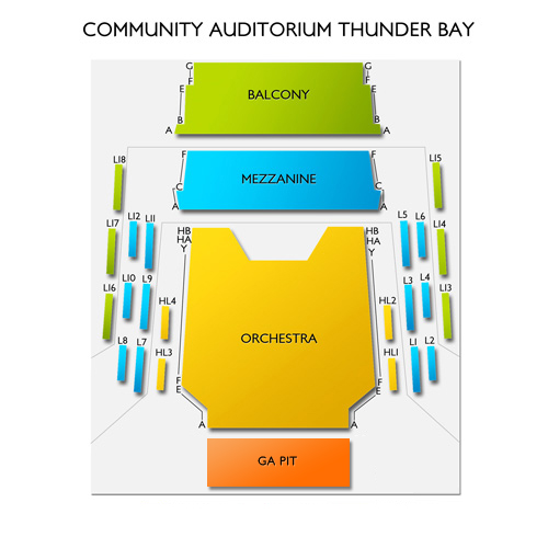 Community Auditorium Thunder Bay Venue Map