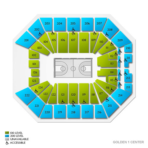Golden 1 Center Seating Chart Sacramento Kings