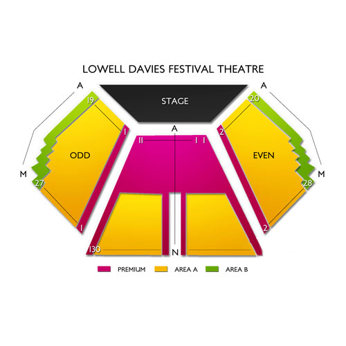Lowell Davies Festival Theatre Venue Map