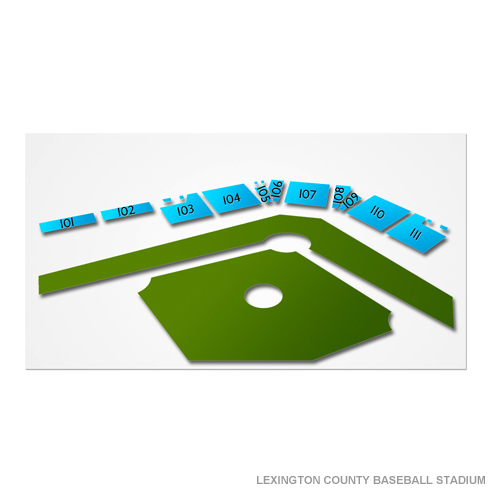 Lexington County Baseball Stadium Venue Map