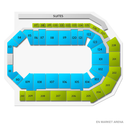 Enmarket Arena Venue Map
