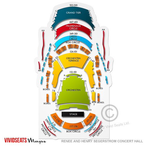 Renee and Henry Segerstrom Concert Hall Seating Chart Vivid Seats