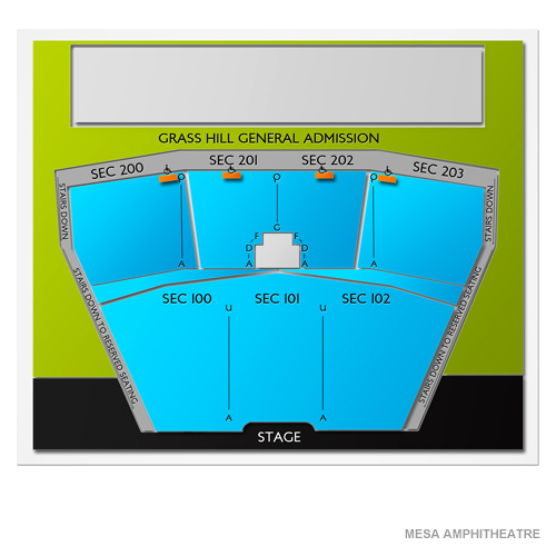 Mesa Amphitheatre Seating Chart