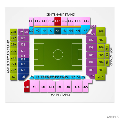 Anfield Stadium Seating Chart Vivid Seats