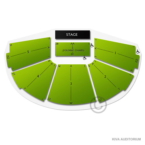 Kiva Auditorium 2019 Seating Chart
