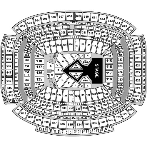 NRG Stadium Venue Map