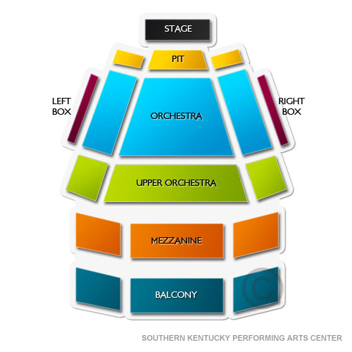 Southern Kentucky Performing Arts Center 2019 Seating Chart