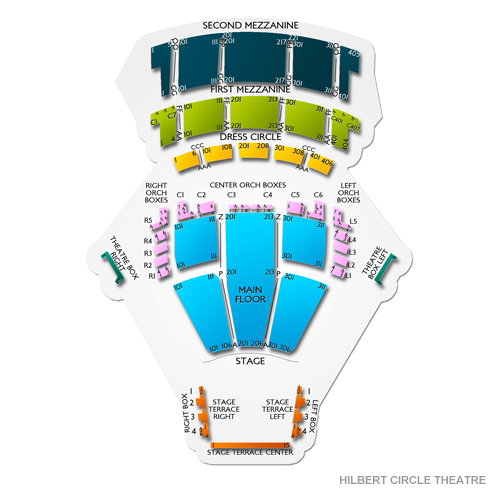 Hilbert Circle Theatre Seating Chart | Vivid Seats