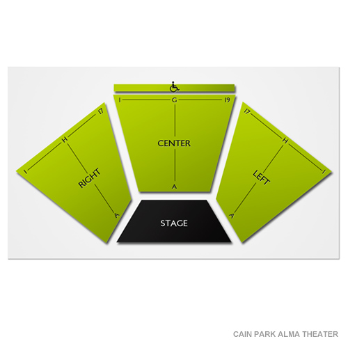 Cain Park - Alma Theater Venue Map