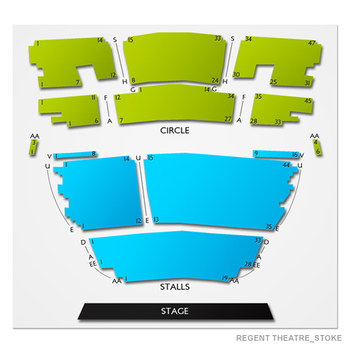 Regent Theatre - Stoke Venue Map