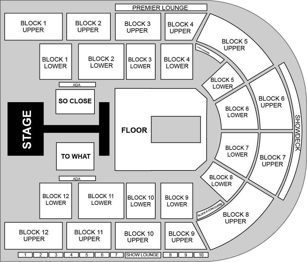 Utilita Arena Birmingham Venue Map