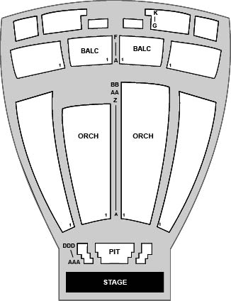 Cullen Performance Hall Venue Map