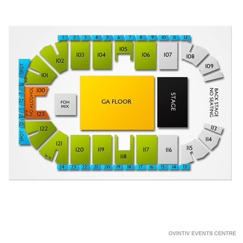 Ovintiv Events Centre Venue Map