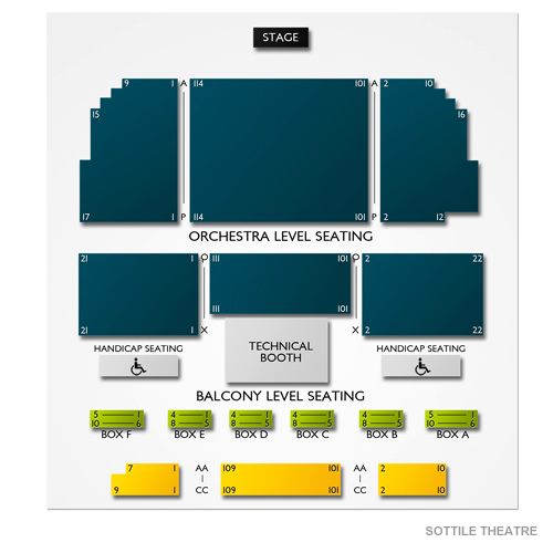 Sottile Theatre Seating Chart | Vivid Seats