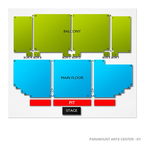 Paramount Arts Center - KY Venue Map